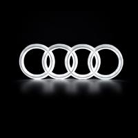 Directly Factory Waterproof 4D Black Chromed Front LED Light Logo For Audi
