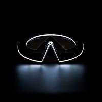 Directly Factory Waterproof  5D Black Chromed Illunianted Front Emblem Light For Infiniti Q50