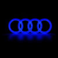 Directly Factory 4D Silver Chromed Audi LED Emblem Daytime Running Light