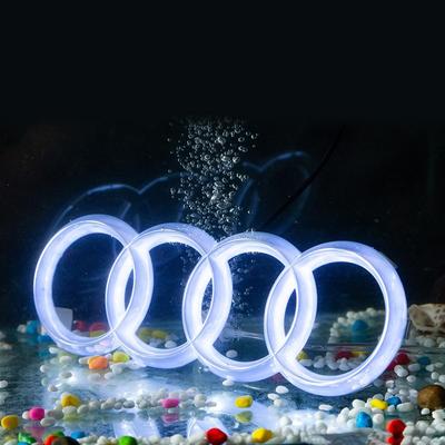 Directly Factory 4D Black Chromed Illuminated Front Emblem Light For Audi